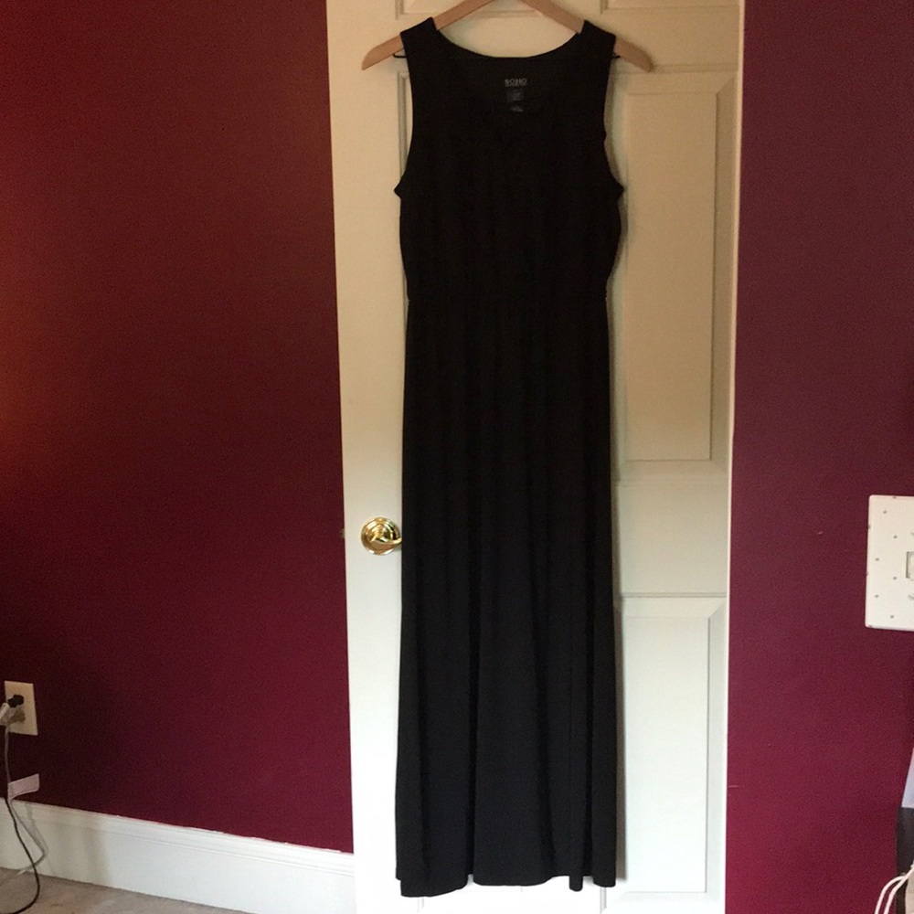 Black maxi dress